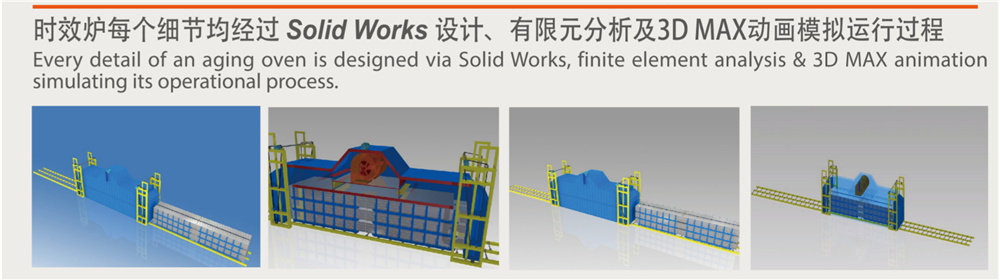 隧道式雙開門鋁型材時效爐